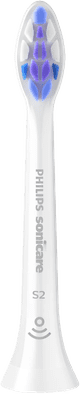 Philips Sonicare Sensitive HX6054/87 Weiß (4 Stück) vorne