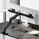 ACT AC8344 Monitor Arm 32 inches with Gas Spring and Crossbar for 2 Monitors product in use