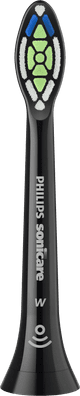 Philips Sonicare Optimal White HX6062/88 Schwarz (2 Stück) vorne