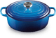 Le Creuset Signature Cocotte Ovale 31 cm Azur avant