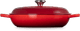 Le Creuset Signature Campagnard braadpan 30 cm kersenrood voorkant