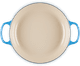 Le Creuset Signature Campagnard Cocotte 30 cm Azur intérieur
