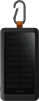 Xtorm Go 2 Solar Power Bank 10,000mAh with Fast Charging and Flashlight Black front