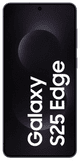 Samsung Galaxy S25 Edge 512GB Zwart 5G + Samsung Oplader 25 Watt Zwart voorkant