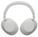 Sony WH-1000XM6 Silber + BlueBuilt Quick-Charge-Ladegerät vorne