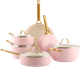 GreenPan Padova Reserve Batterie de Cuisine 10 Pièces Blush Pink Main Image