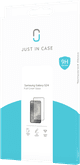 Just In Case Full Cover Samsung Galaxy S24 Screen Protector Black packaging
