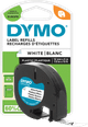DYMO LetraTag 12mm x 4m Zwart Wit Labels verpakking