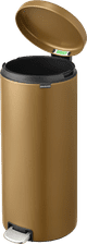 Brabantia NewIcon Pedal Trash Can 30L Warm Brass inside