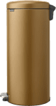 Brabantia NewIcon Pedal Trash Can 30L Warm Brass right side
