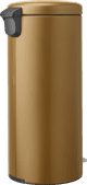 Brabantia NewIcon Pedal Trash Can 30L Warm Brass back