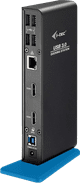 i-tec USB-A/USB-C Dual HDMI Docking Station back