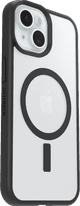Otterbox React iPhone 15, 14 en 13 Back Cover met MagSafe Magneet Transparant Zwarte Rand rechterkant