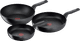 Tefal Hard Titanium Pro Koekenpannenset 24 + 28 cm + Wokpan Main Image