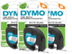 DYMO LetraTag 12mm x 4m Zwart Wit Labels 3-pack Main Image