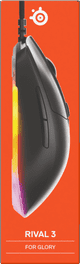 SteelSeries Rival 3 Gen 2 Gaming Mouse Black packaging
