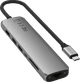 Satechi Usb C 7-in-1 Slim Multiport Adapter met Ethernet Space Grey bovenkant