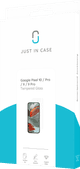 Just In Case Tempered Glass Google Pixel 10/10 Pro/9/9 Pro Screen Protector packaging