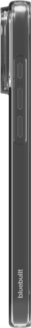 BlueBuilt Back Cover iPhone 17 Pro Max Transparant + BlueBuilt iPhone 17 Pro Max Privacy Screenprotector Glas linkerkant