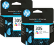 HP 305 Cartridge Color (2 units) Main Image