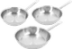 Demeyere Cosi 3 Stainless Steel Frying Pan Set 24cm + 28cm + 32cm Main Image