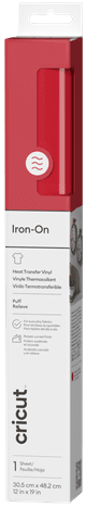 Cricut Puff Iron-On Red 30.5x48.3cm Main Image