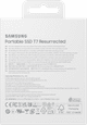 Samsung T7 Resurrected Portable SSD 1TB verpakking