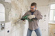 Bosch PBH 2100 RE + 6-piece SDS Plus Drill Bit Set product in use