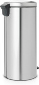 Brabantia NewIcon Pedal Trash Can 30L Matte Steel back