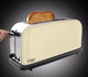 Russell Hobbs Colours Plus+ Classic Cream Long Slot Broodrooster product in gebruik