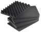 B&W type 1000 noir avec mousse prédécoupée détail